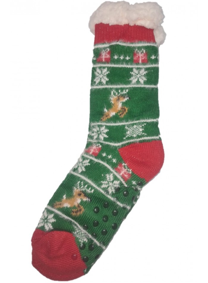 Set sosete de bumbac, imblanite cu motive de Craciun